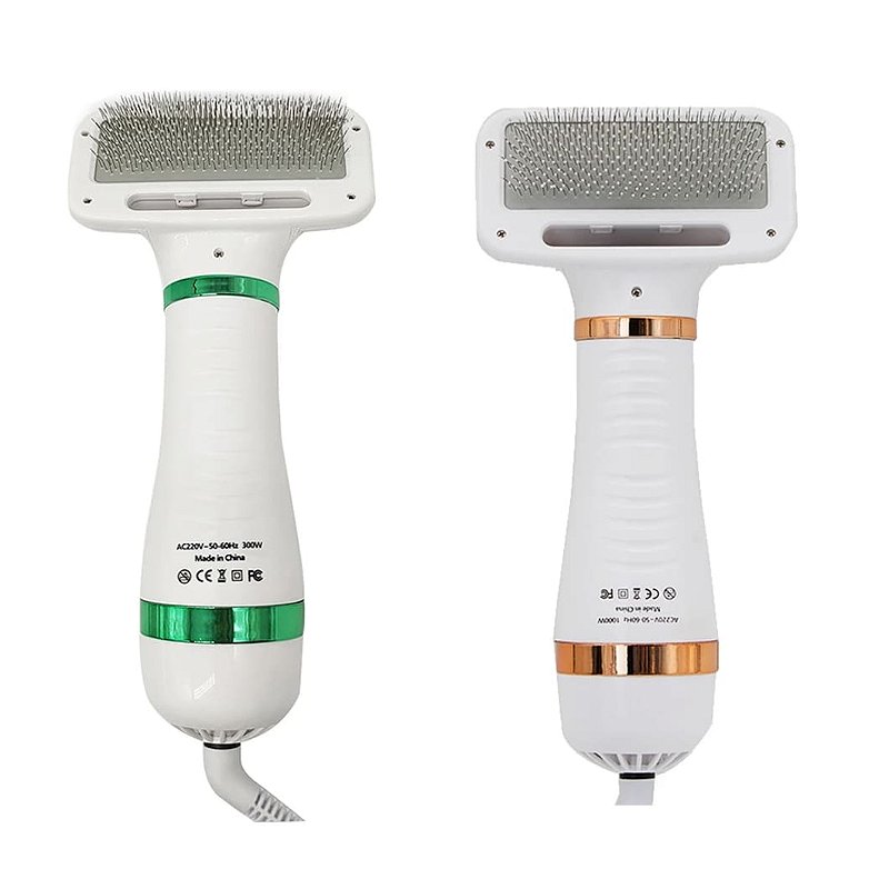 Escova Secadora Pet Portatil Profissional 2 Em 1 Banho E Tosa Cachorro e Gato