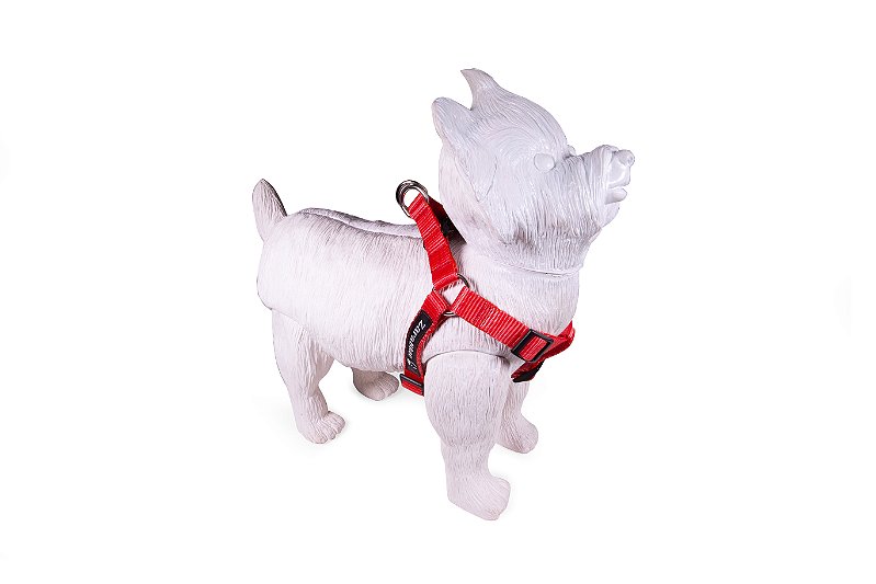 Peitoral Americano para Cachorros Red ZaraBlue