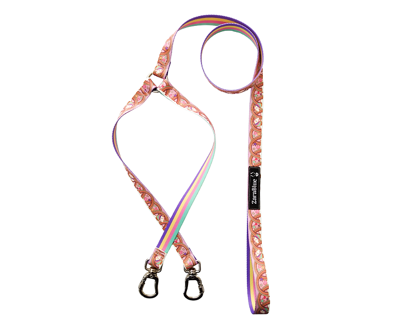 Guia Dupla para passeio Cachorro Unicórnio ZaraBlue