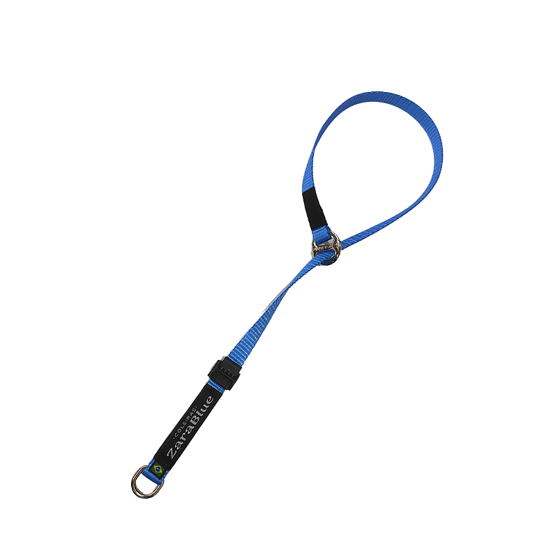 Colar de Adestramento para Cachorro Azul com Argola Anti-torção Resistente ZaraBlue