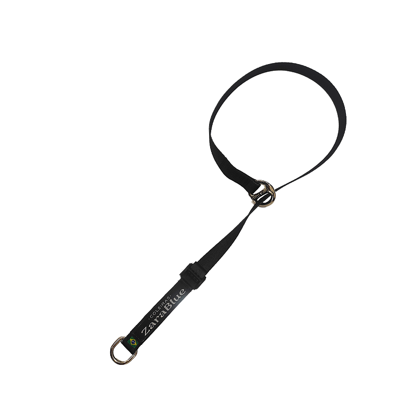 Colar de Adestramento para Cachorro Cor Black com Argola Anti-torção Resistente ZaraBlue