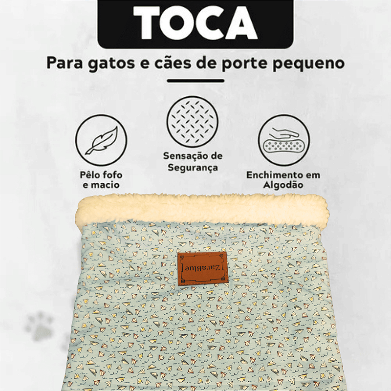 Toca de Gato 50x40 Cachorro Pet Saco de Dormir ZaraBlue