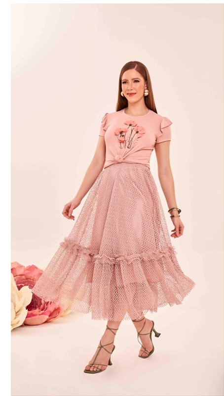 Saia Maria Cristina Rosê