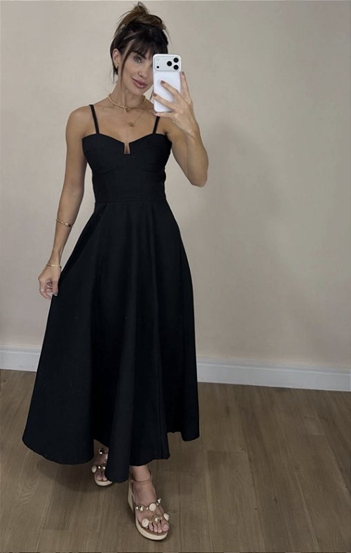 Vestido Lara Preto