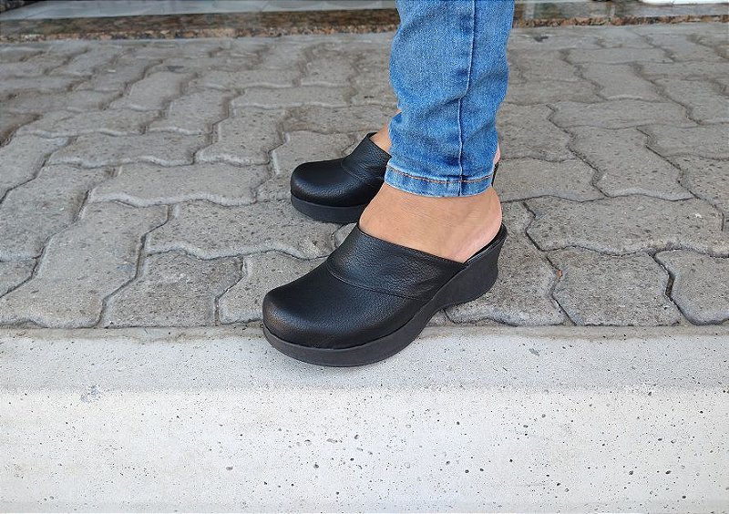 Tamanco feminino fechado na frente Clearance