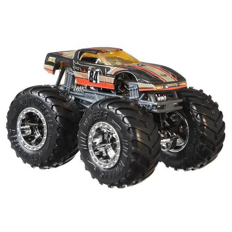 Monster Trucks Hot Wheels Roda-Livre Escala 1:64 - Battitude - Apteryx  Brinquedos