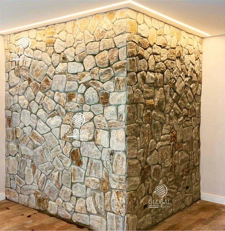 Pedra Miracema Amarela Amarrado com 0,5m² - Global Pedras