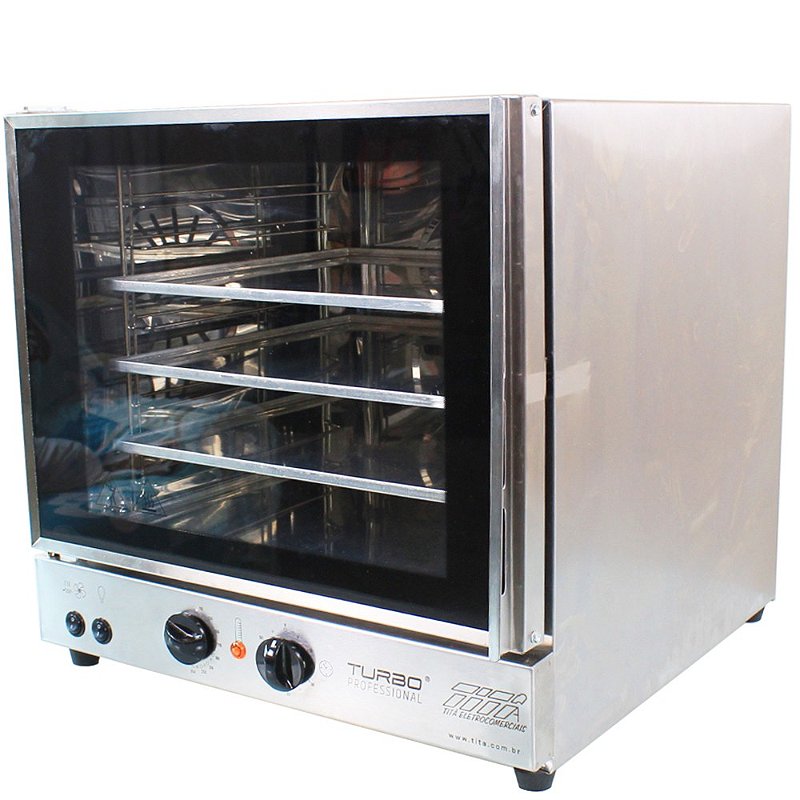 Forno eletrico turbo fetp 4 profissional c\/ assadeira - tita