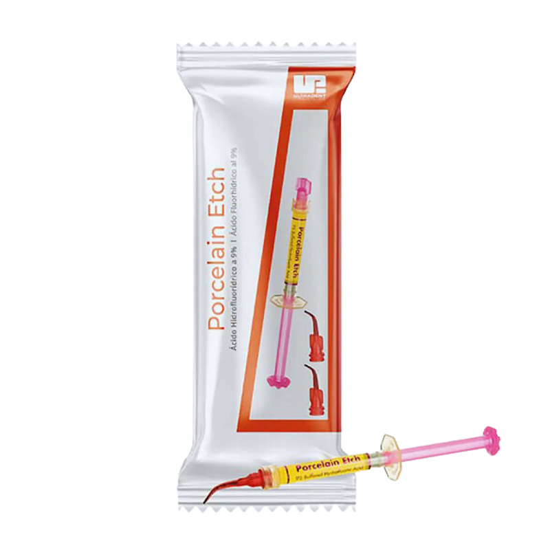 Condicionador Ácido Fluorídrico Porcelain Etch 9 e Inspiral Brush Tips