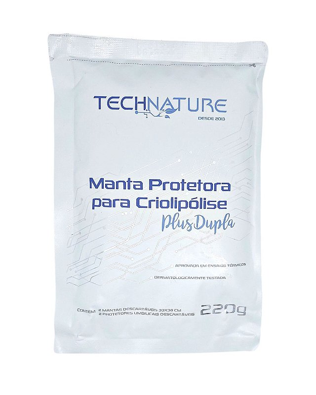 10 Unid. Manta Technature Criolipólise 30x38 Dupla Plus G 220g