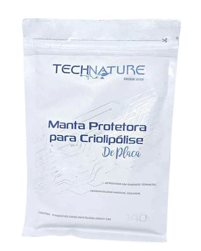 10 Sachês Manta Technature Criolipólise Placa 20x17 4 Unid P 140g