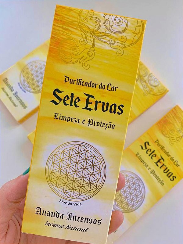 Incenso Natural Ananda Sete Ervas - Limpeza e Proteção-Encantos