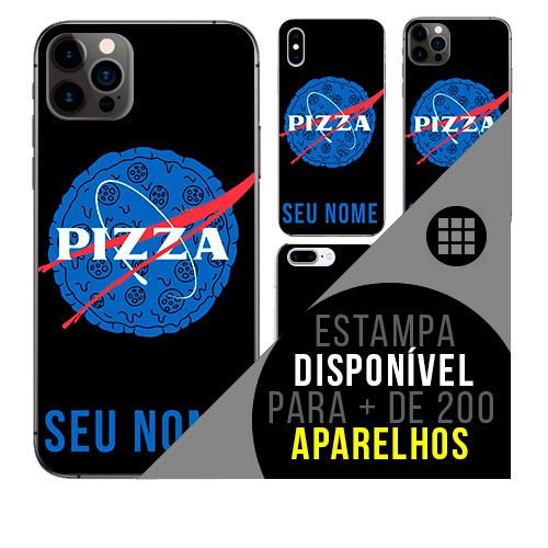 Capa de celular personalizada com nome - todos aparelhos - PIzza