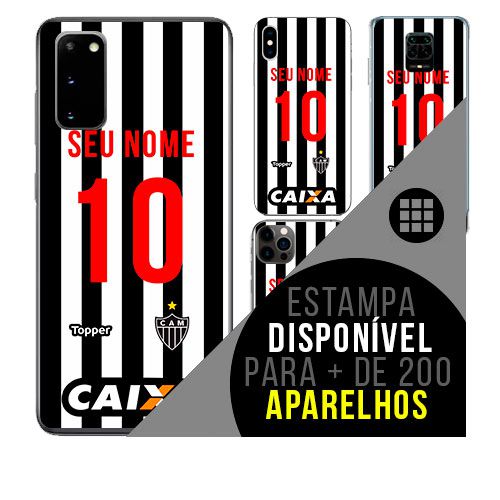 Capa de celular camisa de time com nome personalizável - Atlético Mineiro
