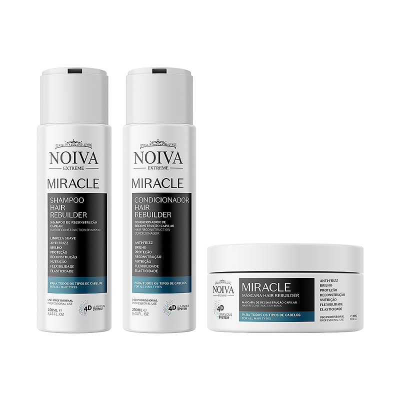 KIT HOME CARE MIRACLE- 250ml/300g - NOIVA EXTREME DO BRASIL