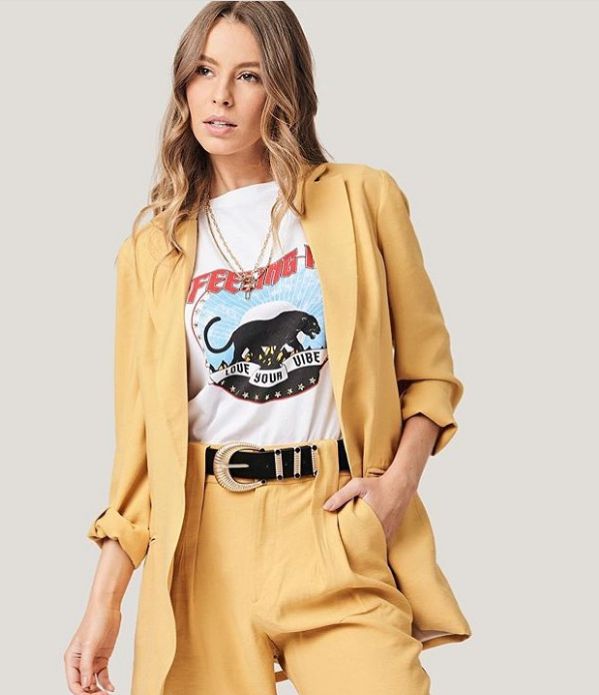 blazer alongado alfaiataria