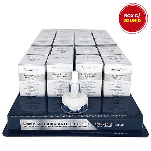 Sérum Primer Hidratante OilFree Noite Max Love Box c/ 20 unid