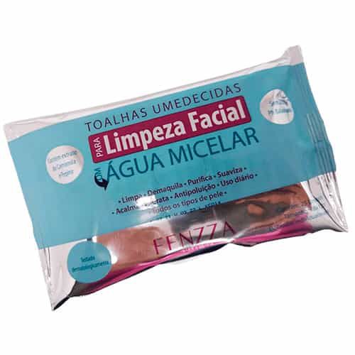 Toalhas Umedecidas para Limpeza Facial com Água Micelar Fenzza FZ51021 no Atacado para Revenda