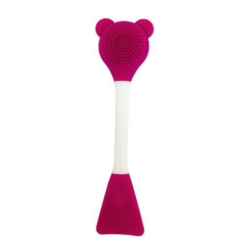 Espátula e Escova de Silicone para Limpeza Facial Ursinho no Atacado para Revenda