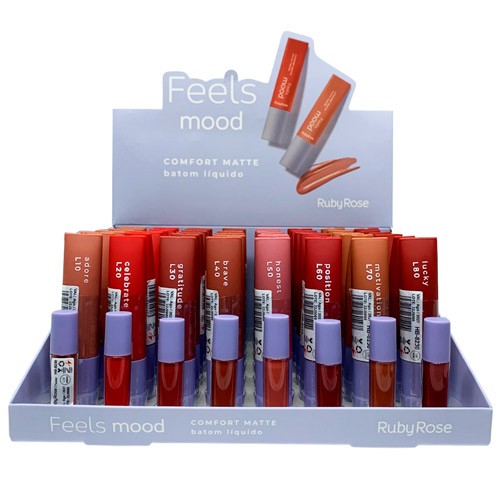 Batom L Quido Comfort Matte Feels Mood Ruby Rose Site De Make Virtual Make Fornecedora De