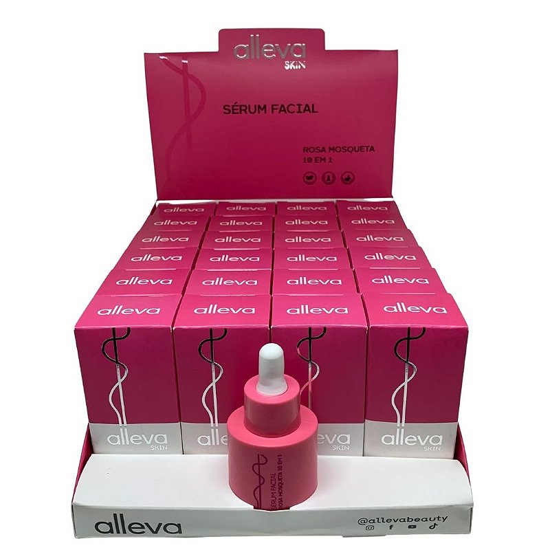 Sérum Facial Rosa Mosqueta 10 Em 1 Alleva Al7001 - para Estoque R