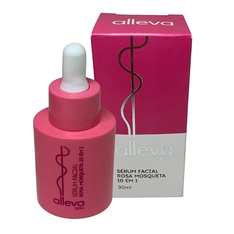 Sérum Facial Rosa Mosqueta 10 em 1 Alleva AL7001 no Atacado para Revenda