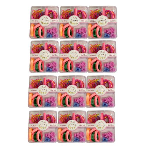 Kit Para Cabelo Infantil Yi Sha Bei La - Pcte c/ 12 unid no Atacado para Revenda
