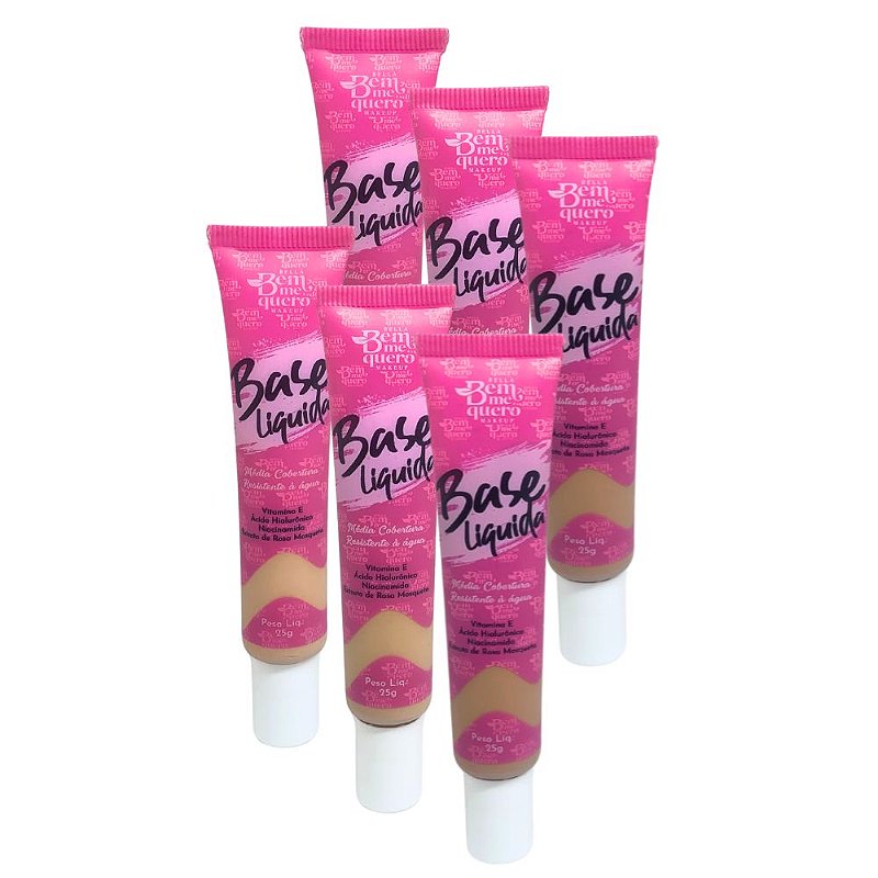 Base Líquida Box C Bella Bem Me Quero - Kit c/ 06 unid no Atacado para Revenda