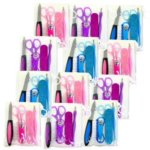 Kit Manicure com 06 peças Mandala MM4017 - Pcte c/ 12 unid no Atacado para Revenda