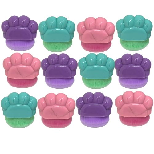 Pincel para Base Kabuki Mágico Hexagonal Patinha PC7298 - Pcte c/ 12 unid no Atacado para Revenda