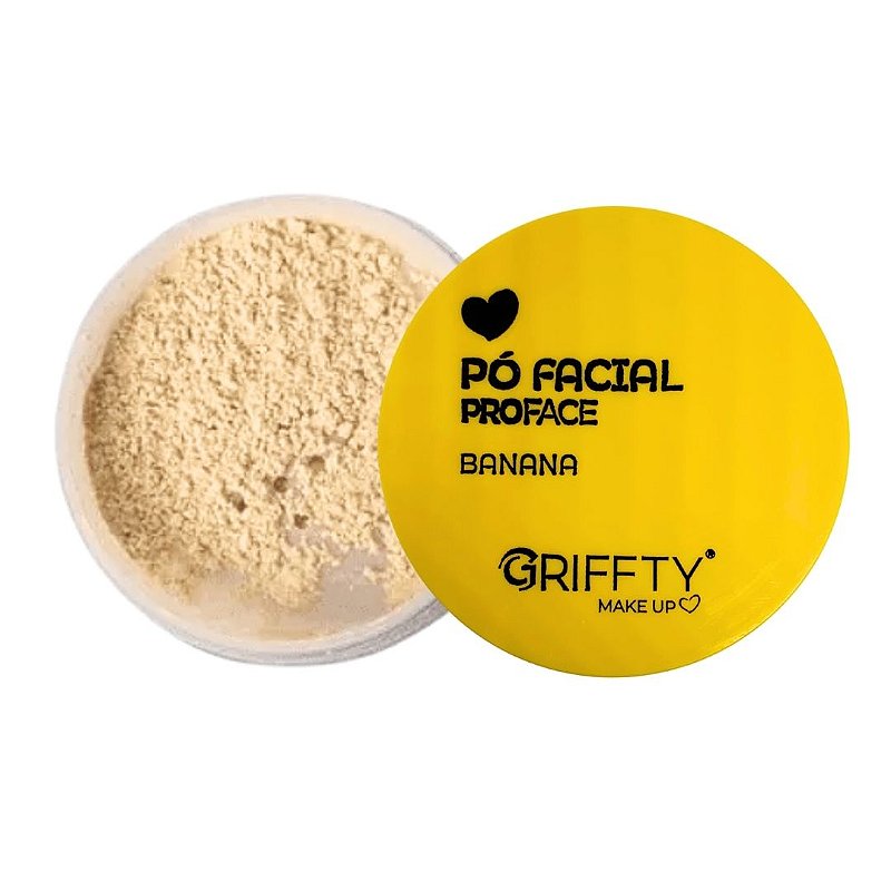Pó Facial Banana PorFace Mega Matte Griffty Makeup 13g - Virtual