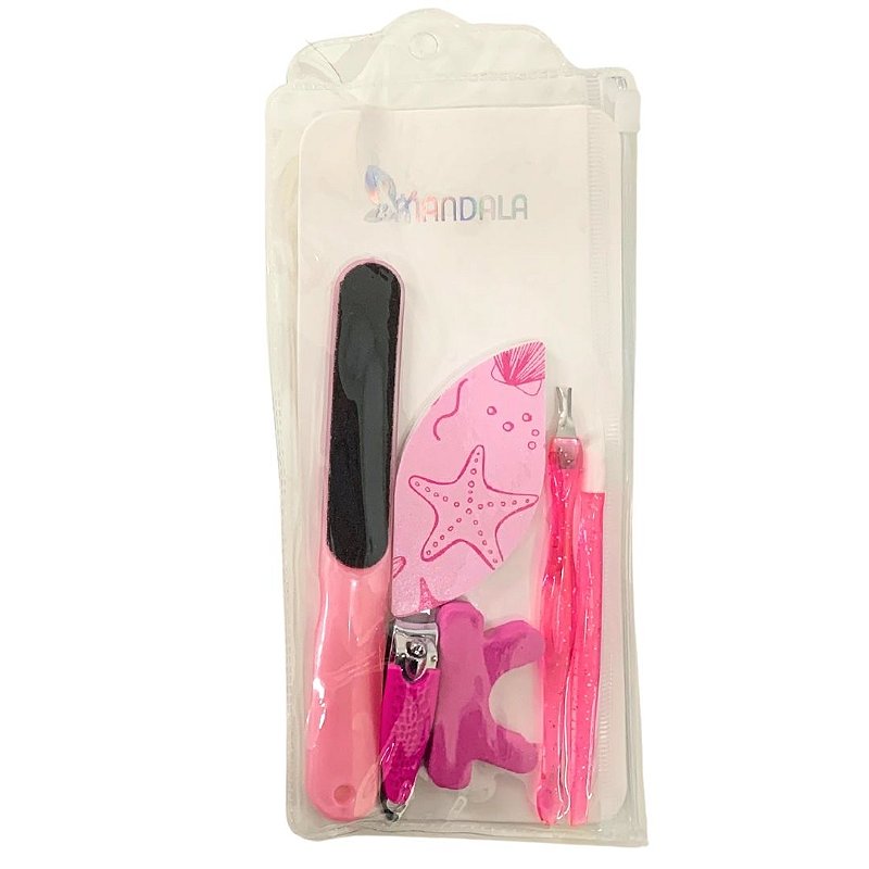 Kit Manicure 06 peças Mandala MM4018 | Virtual Make - Virtual Make