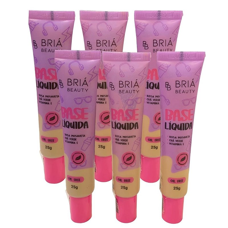 Base Líquida Box A Briá Beauty BB0070 - Kit c/ 06 unid no Atacado para Revenda