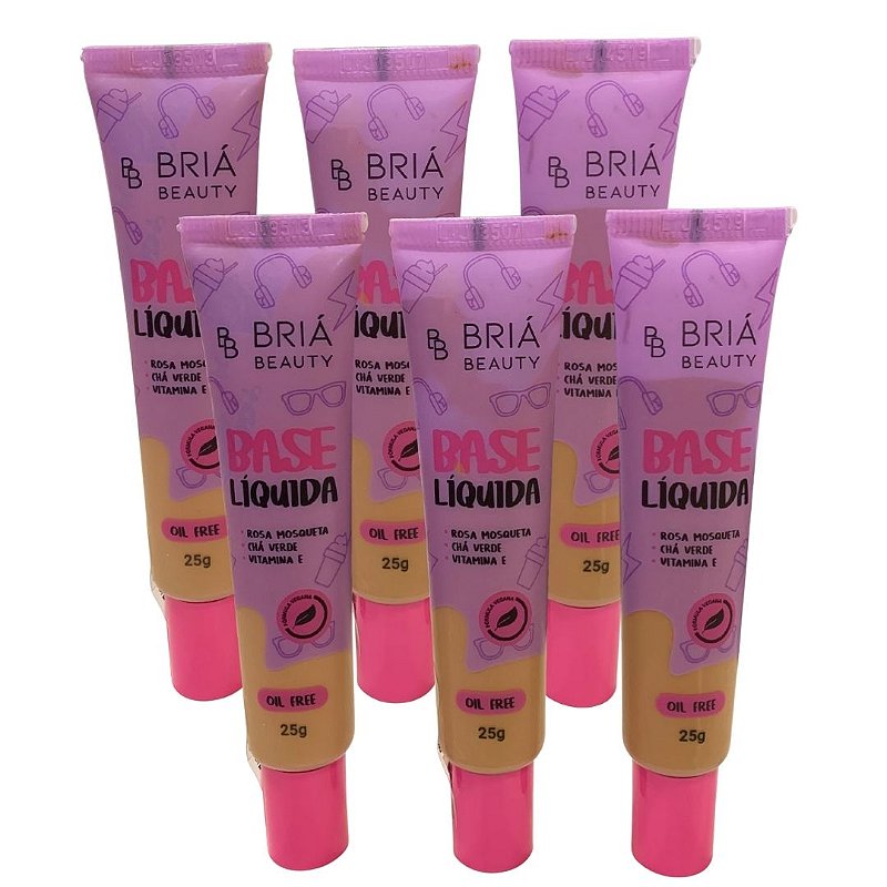 Base Líquida Box C Briá Beauty BB0070 - Kit c/ 06 unid no Atacado para Revenda