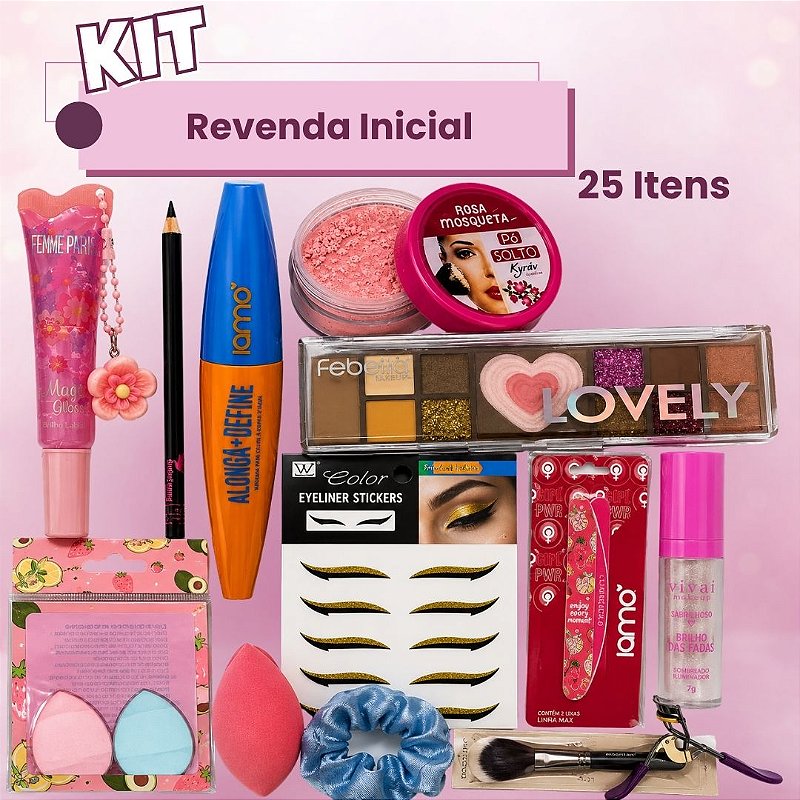 Kit Revenda Inicial - 25 Itens no Atacado para Revenda