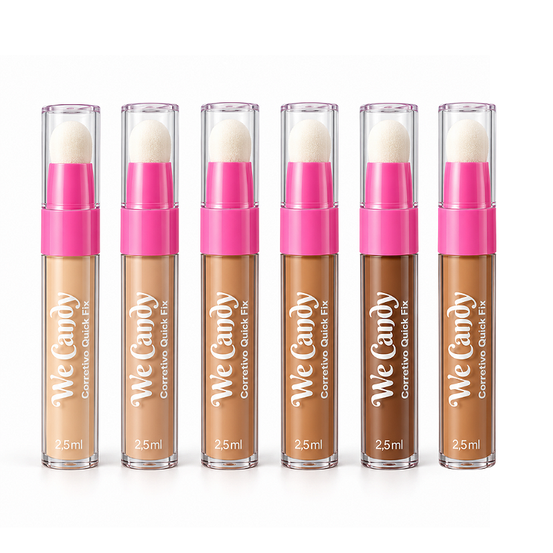 Corretivo Com Aplicador Quick Fix We Candy Vivai 1258.1.1 - Kit c/ 06 unid no Atacado para Revenda