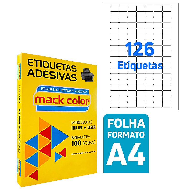 50 Hojas De Papel Adhesivo A4, Etiquetas Para Impresora, Adhesivo