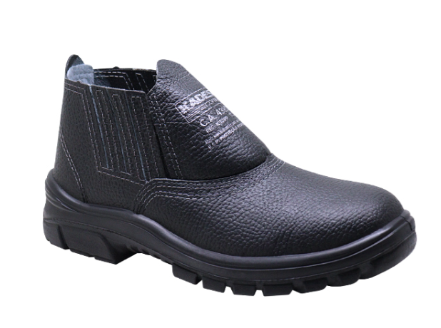 BOTINA ELASTICO KADESH COMBAT 100% COURO BICO DE AÇO