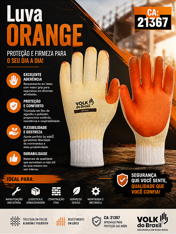LUVA ORANGE VOLK