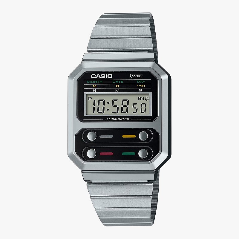 Relógio Casio Vintage Digital A100WE-1ADF - Pratas da Dani