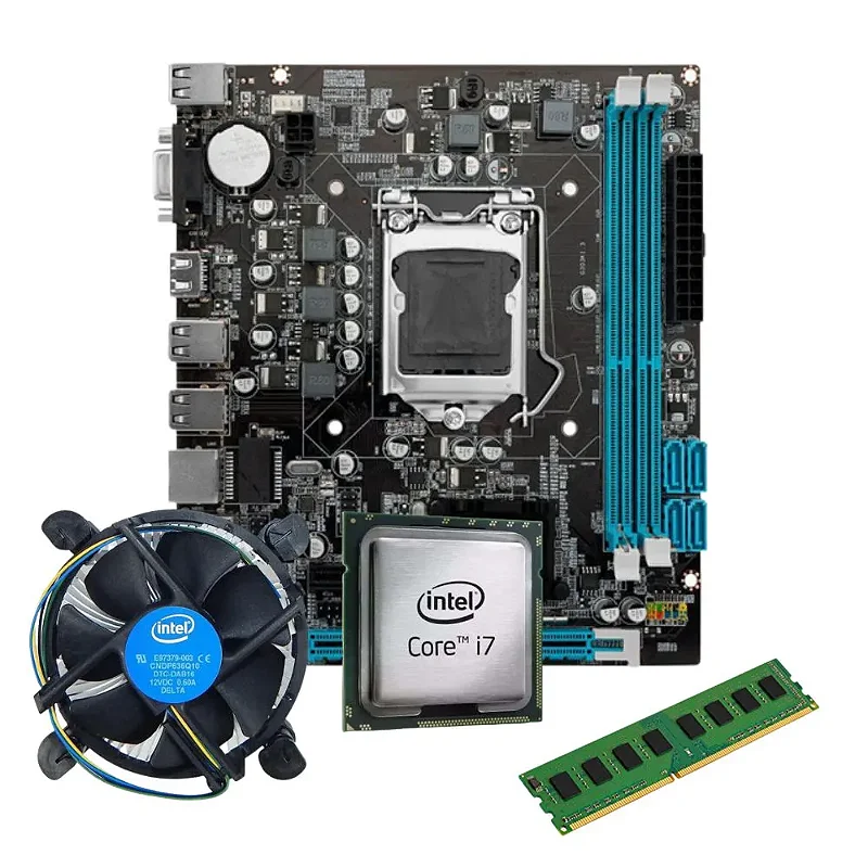 KIT UPGRADE I7 3770 PLACA H61 1155 8GB DDR3 COOLER - PC Gamer em