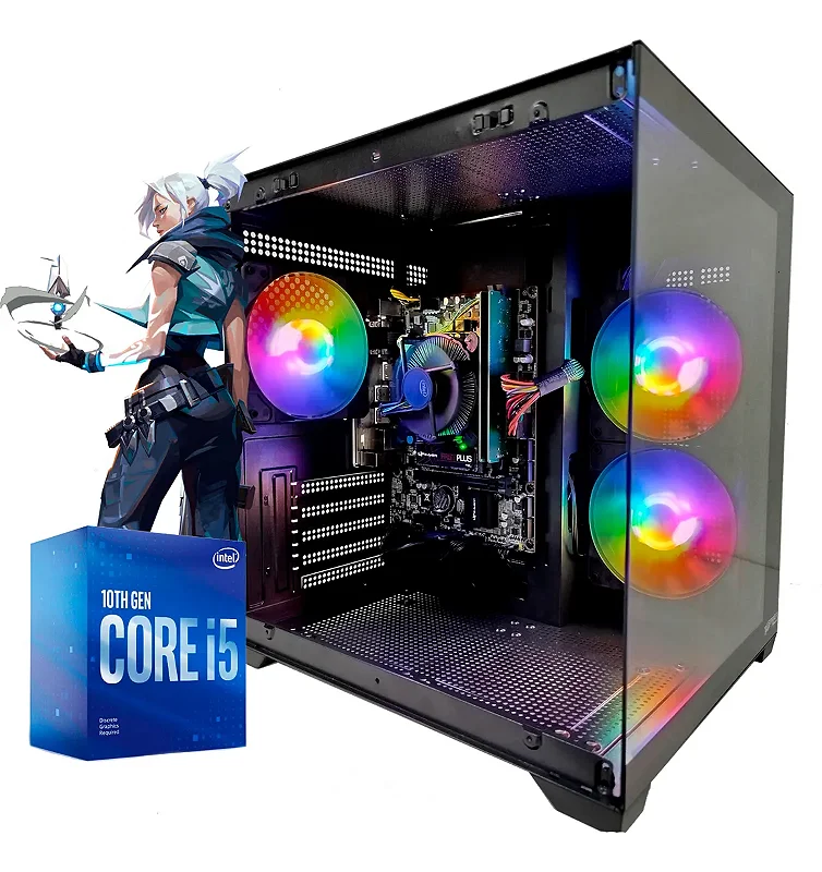 Intel i7 4790 16GB GTX 1650 RGB | PC Gamer - PC Gamer em Promoção