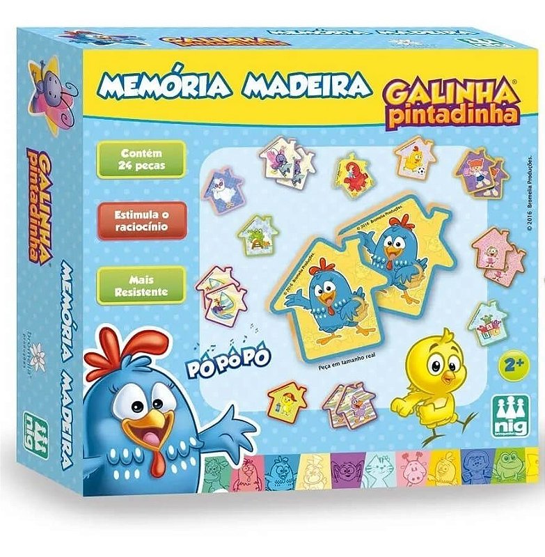 Jogo da Memória Galinha Pintadinha - Educativos Brinquedos