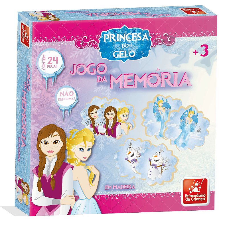 Jogo da memória princesas  Jogos de memória, Afetividade na