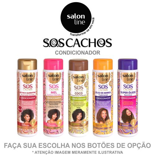 Condicionador Sos Cachos Salon Line 300ml Total Farma