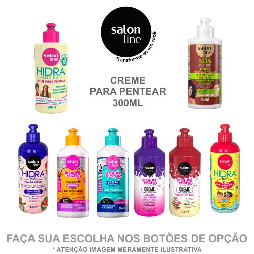 Creme Para Pentear Salon Line 300ml Total Farma