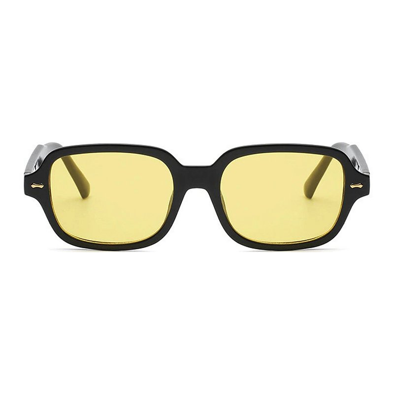 ÓCULOS DE SOL PORTO PRETO COM AMARELO - Furmann Brand | Óculos de Sol