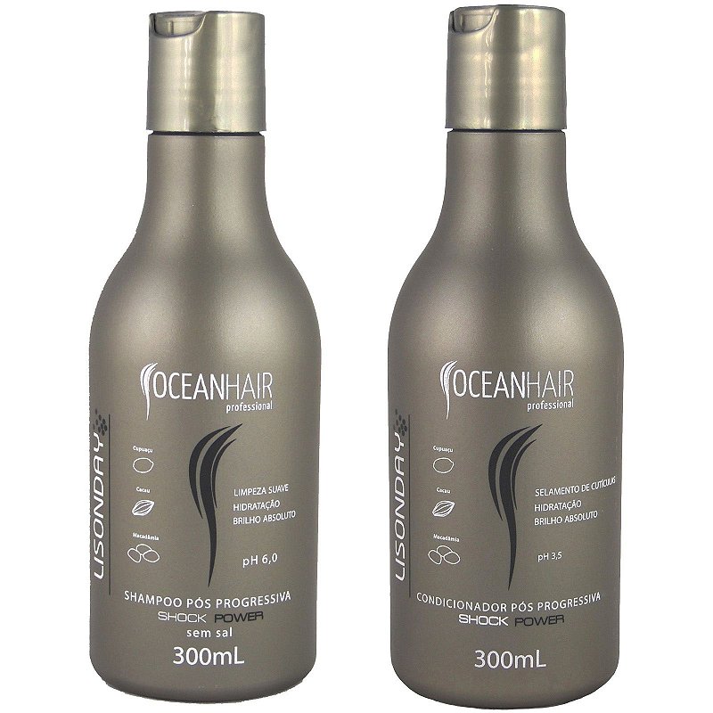 Shampoo e Condicionador Pós Progressiva Lisonday Shock Power 2x300ml