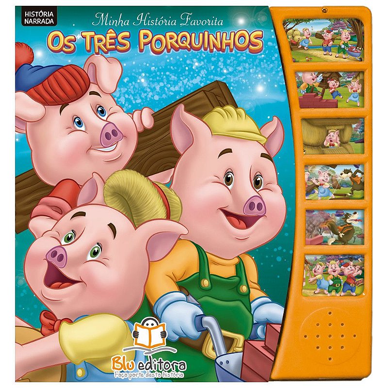 Classico infantil Os Três Porquinhos com história narrada ...