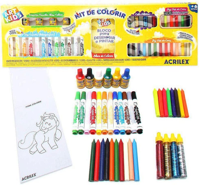 brinquedos artes e atividades desenho e pintura kit com 9 giz gigante de  escrever e desenhar - Busca na Patota Brinquedos